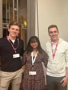 Michael Stadlmann & Fariha Khan bei der EU Youth Conference in Belgien