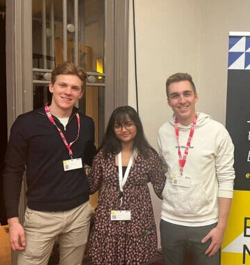 Michael Stadlmann & Fariha Khan bei der EU Youth Conference in Belgien